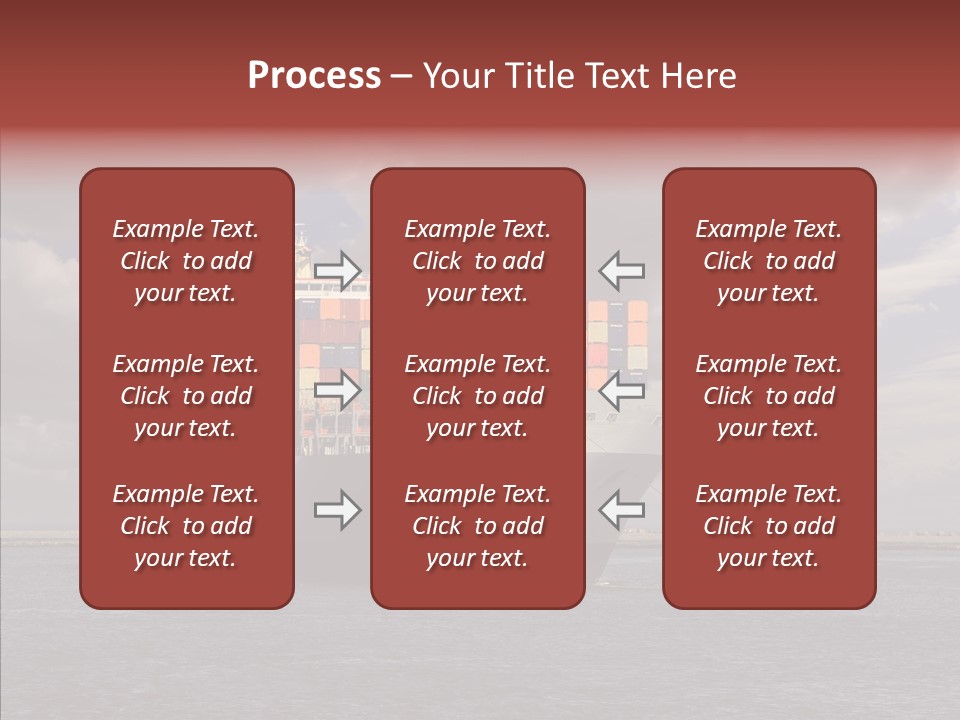 Carrier Transportation Dock PowerPoint Template