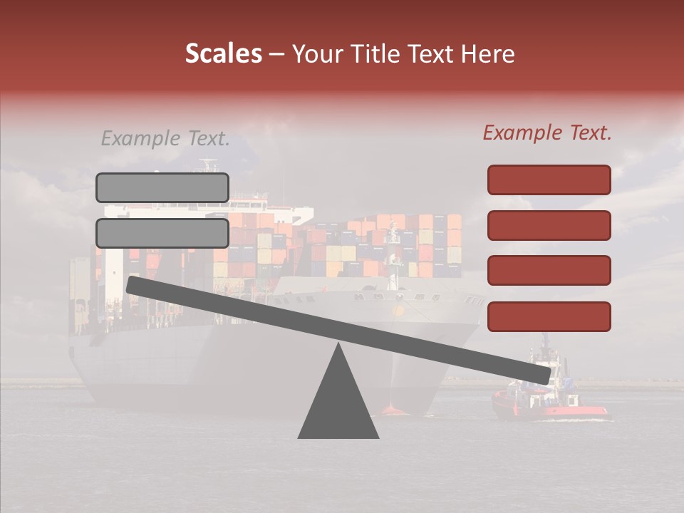 Carrier Transportation Dock PowerPoint Template