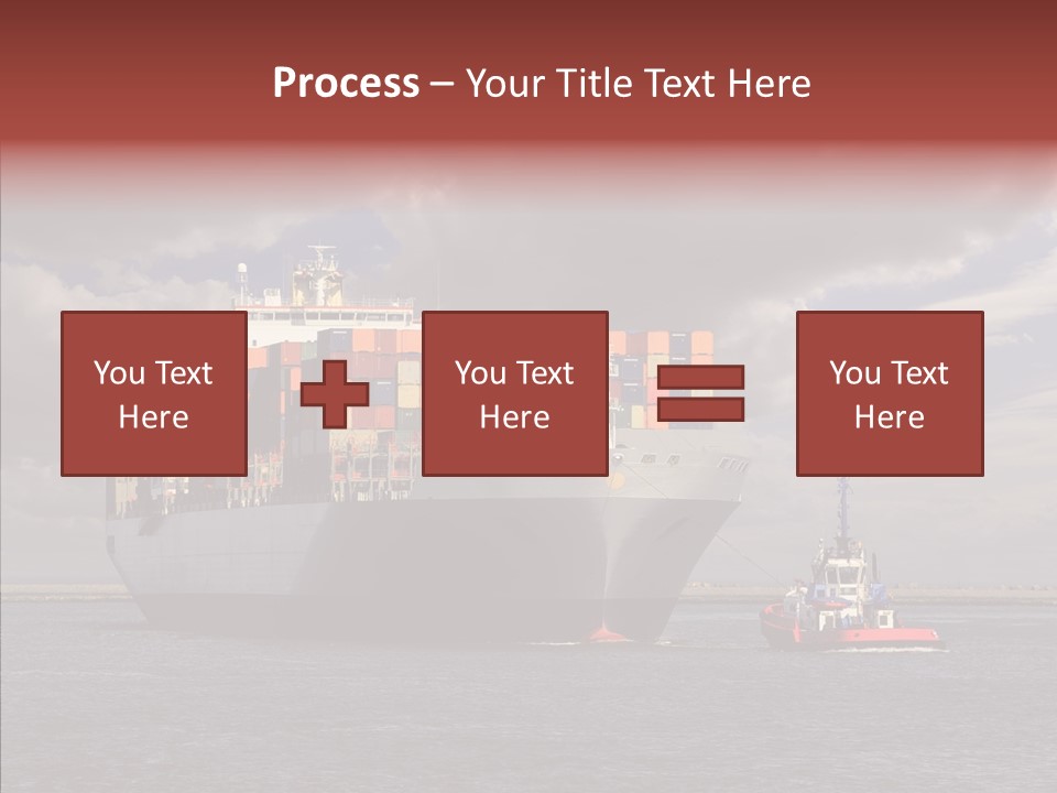 Carrier Transportation Dock PowerPoint Template