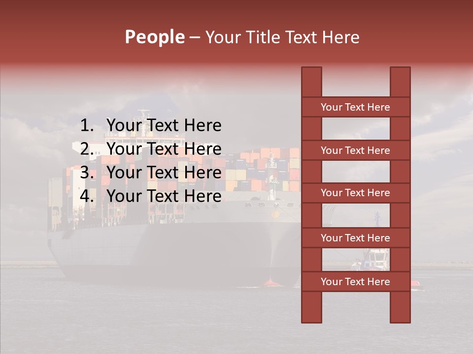 Carrier Transportation Dock PowerPoint Template