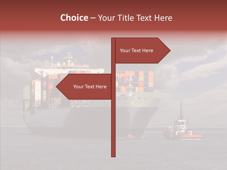 Carrier Transportation Dock PowerPoint Template
