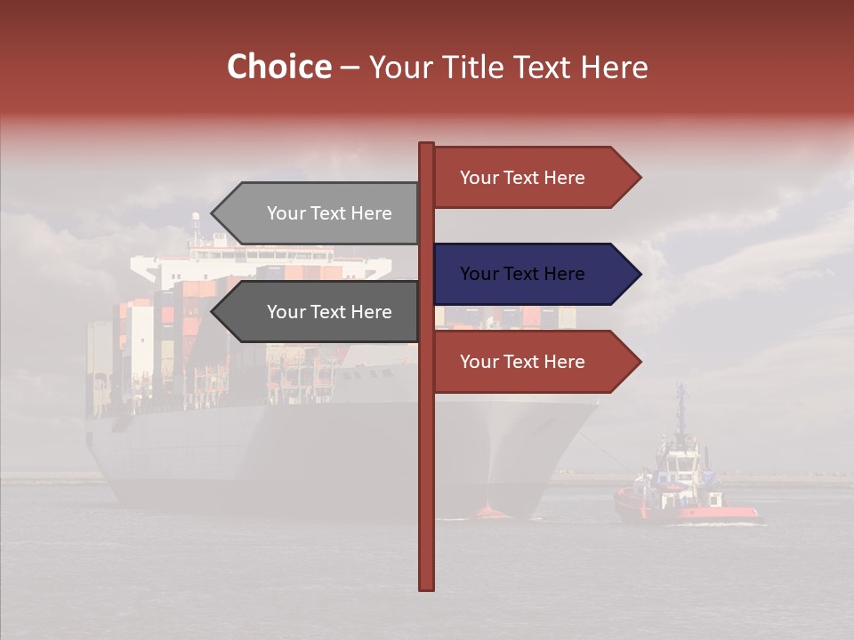 Carrier Transportation Dock PowerPoint Template
