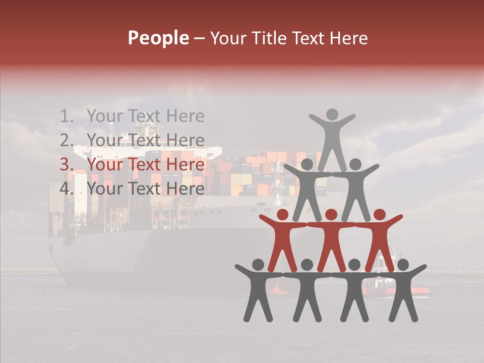 Carrier Transportation Dock PowerPoint Template