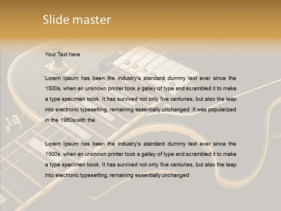Design Rhythm Old PowerPoint Template
