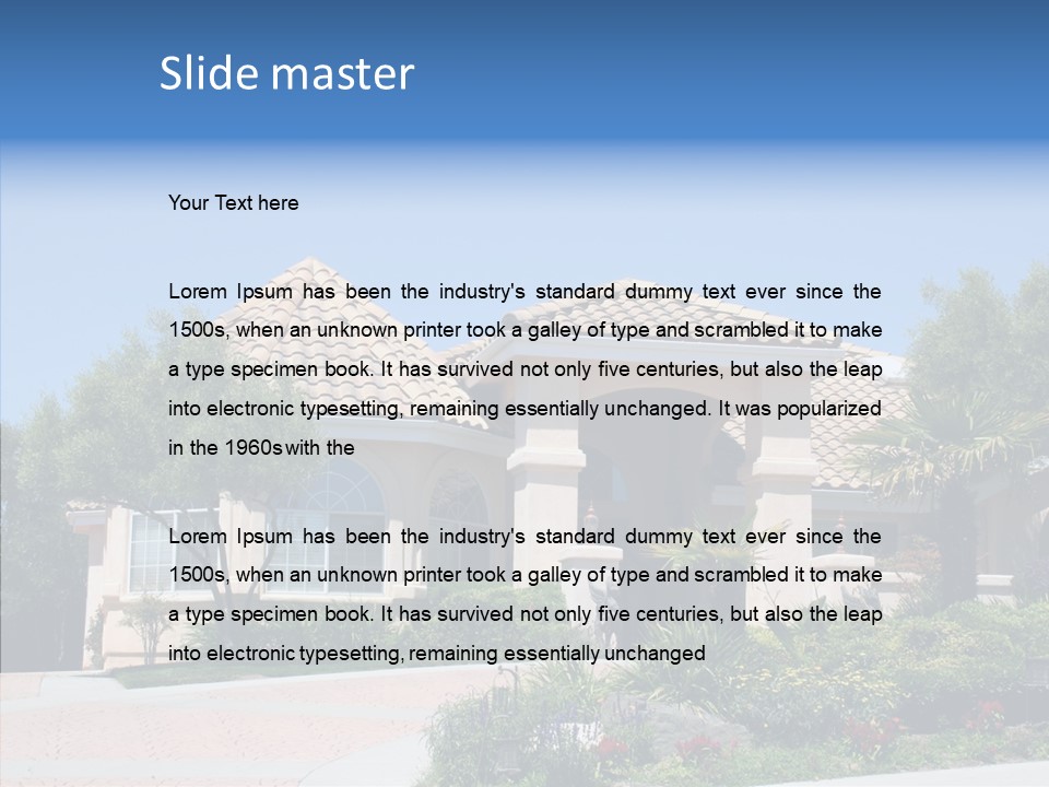 Outside Flowers Nice PowerPoint Template