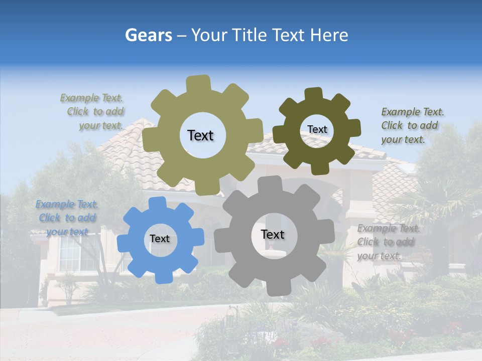 Outside Flowers Nice PowerPoint Template