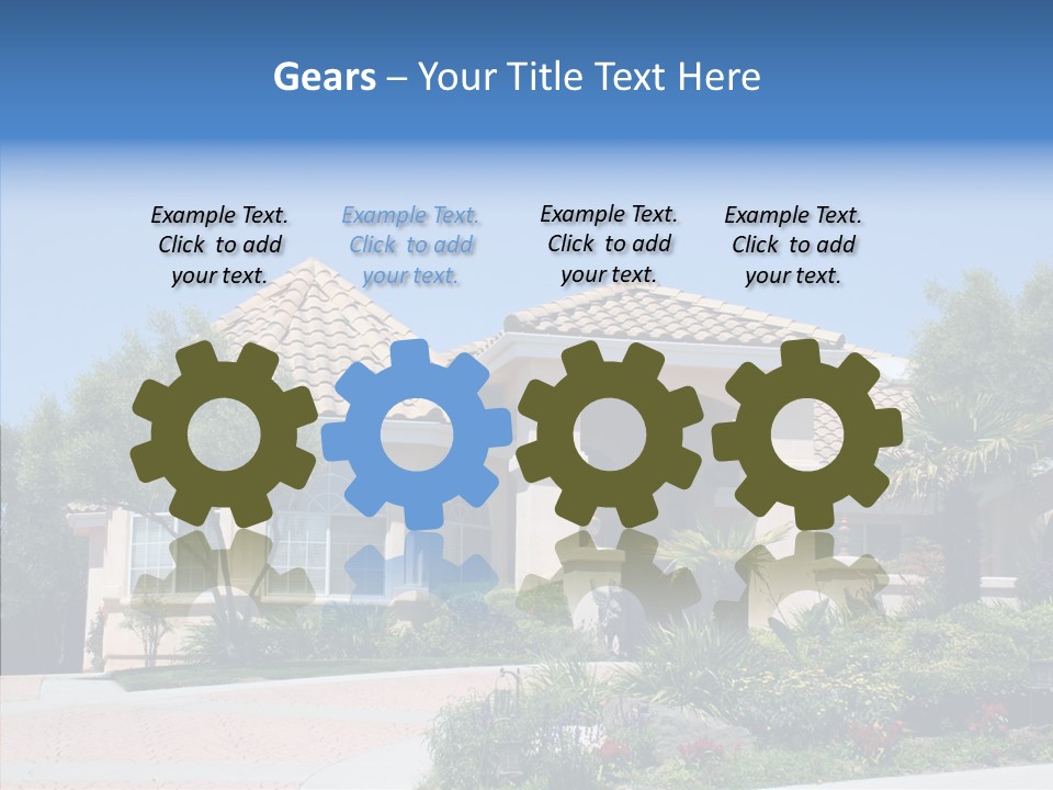 Outside Flowers Nice PowerPoint Template