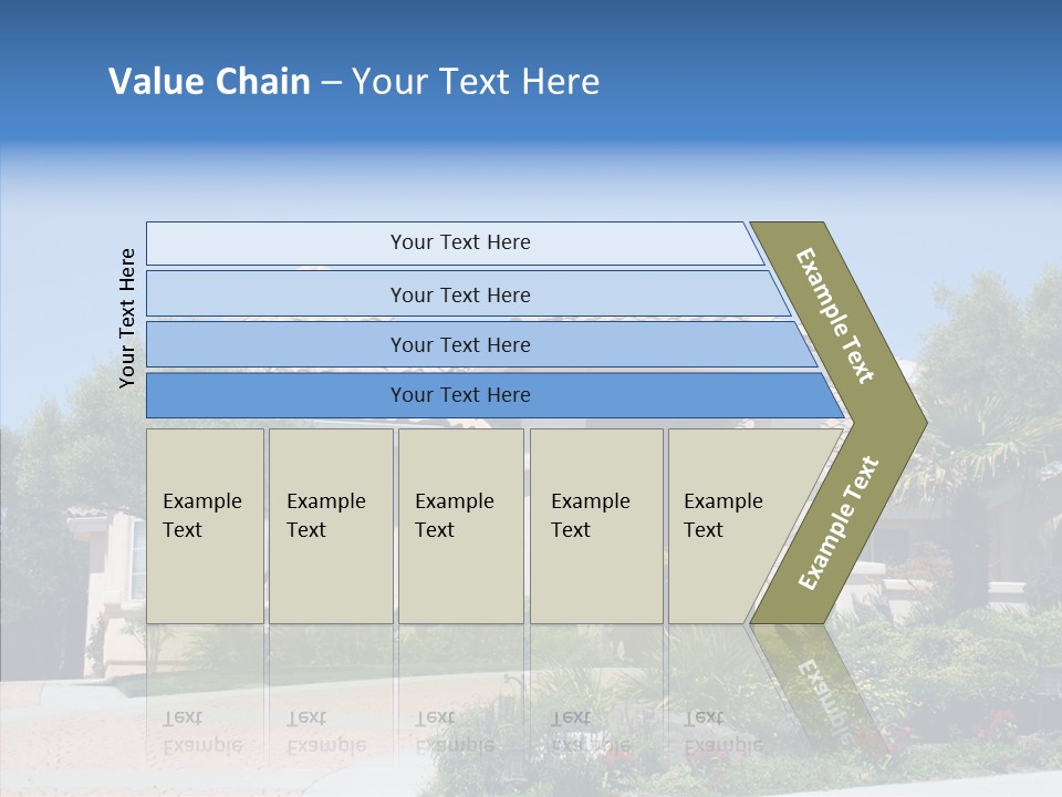 Outside Flowers Nice PowerPoint Template