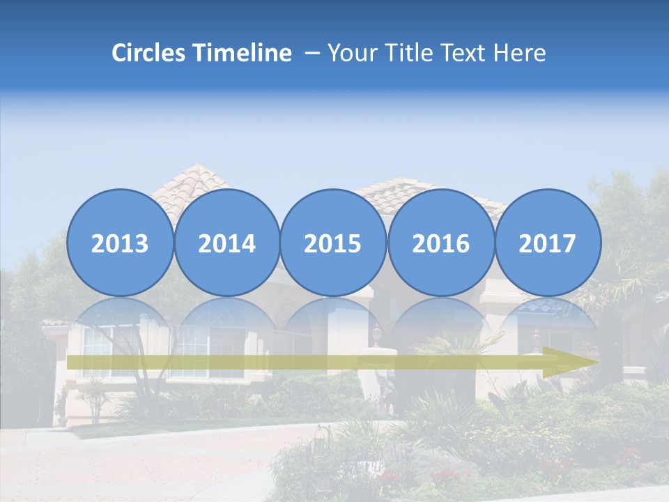 Outside Flowers Nice PowerPoint Template