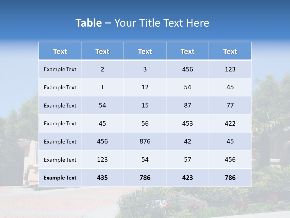 Outside Flowers Nice PowerPoint Template