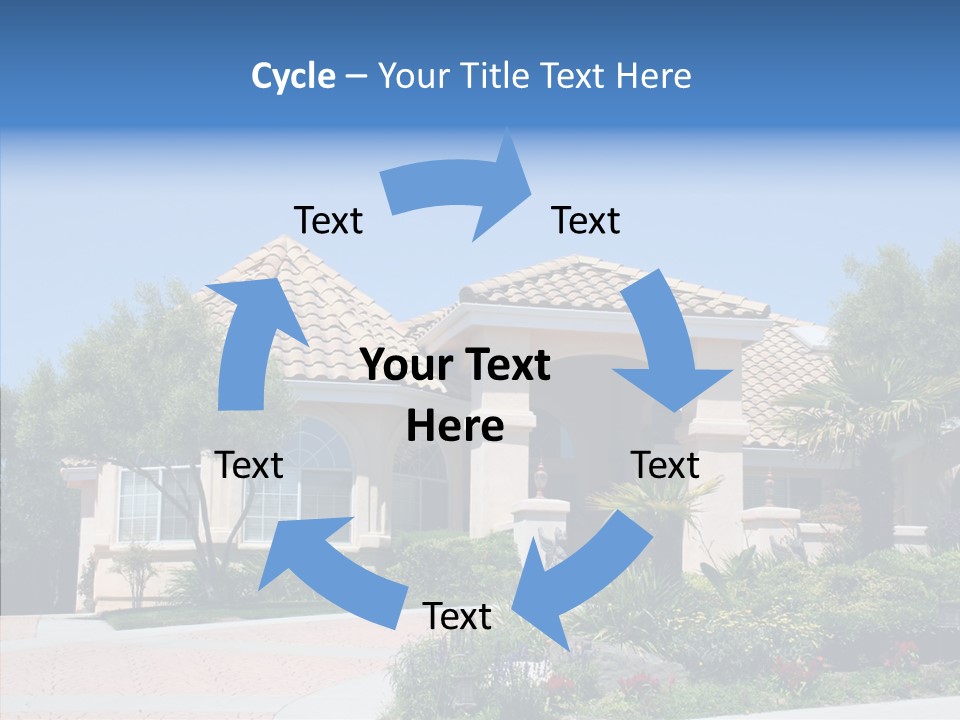 Outside Flowers Nice PowerPoint Template