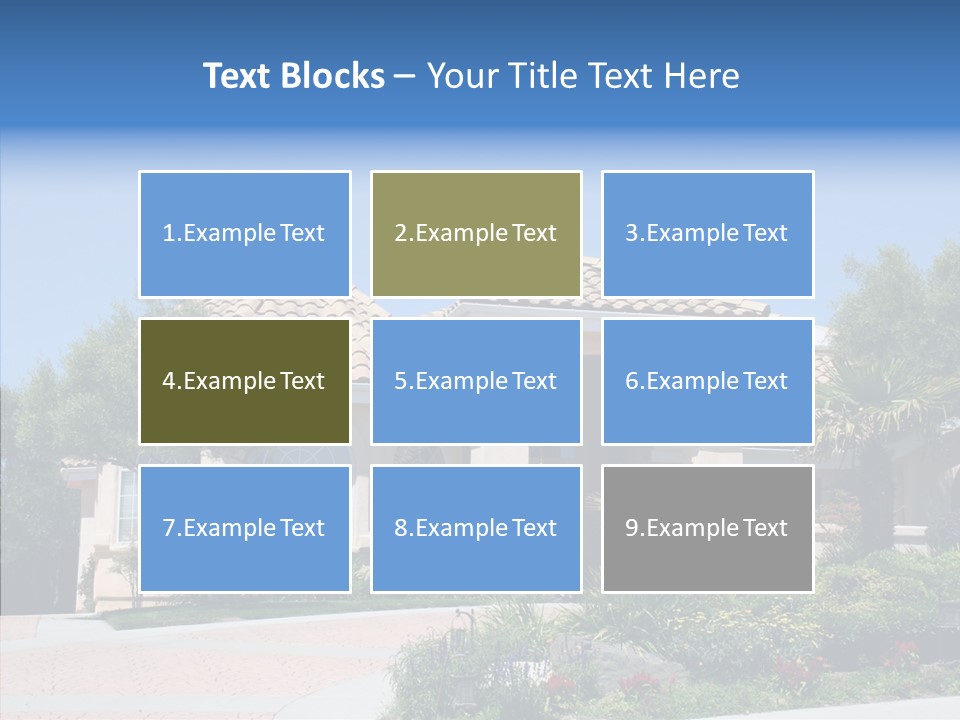 Outside Flowers Nice PowerPoint Template