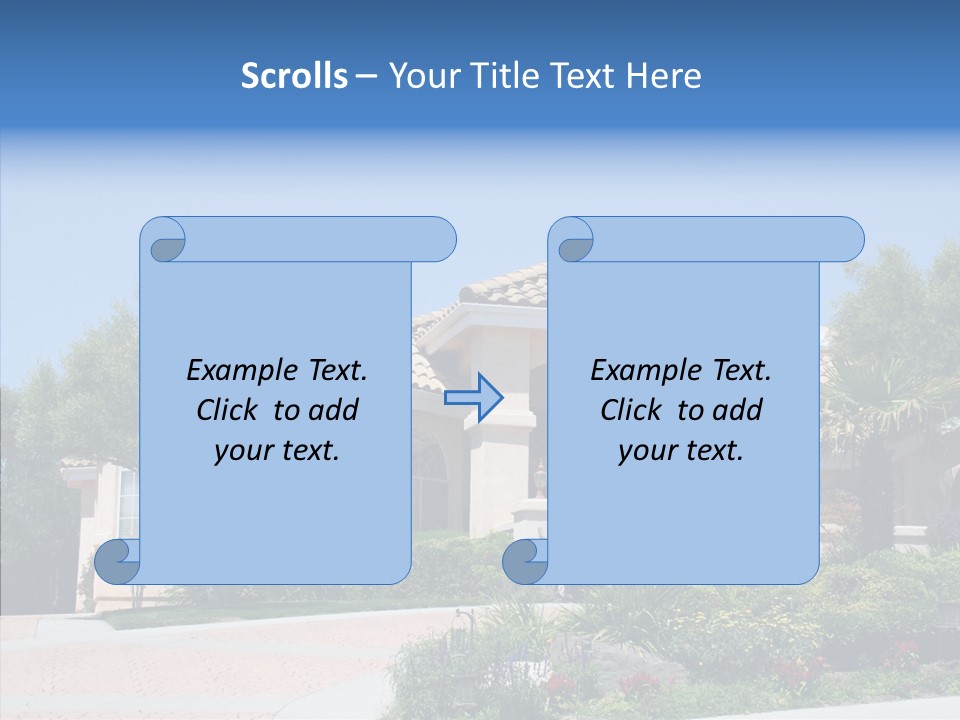 Outside Flowers Nice PowerPoint Template