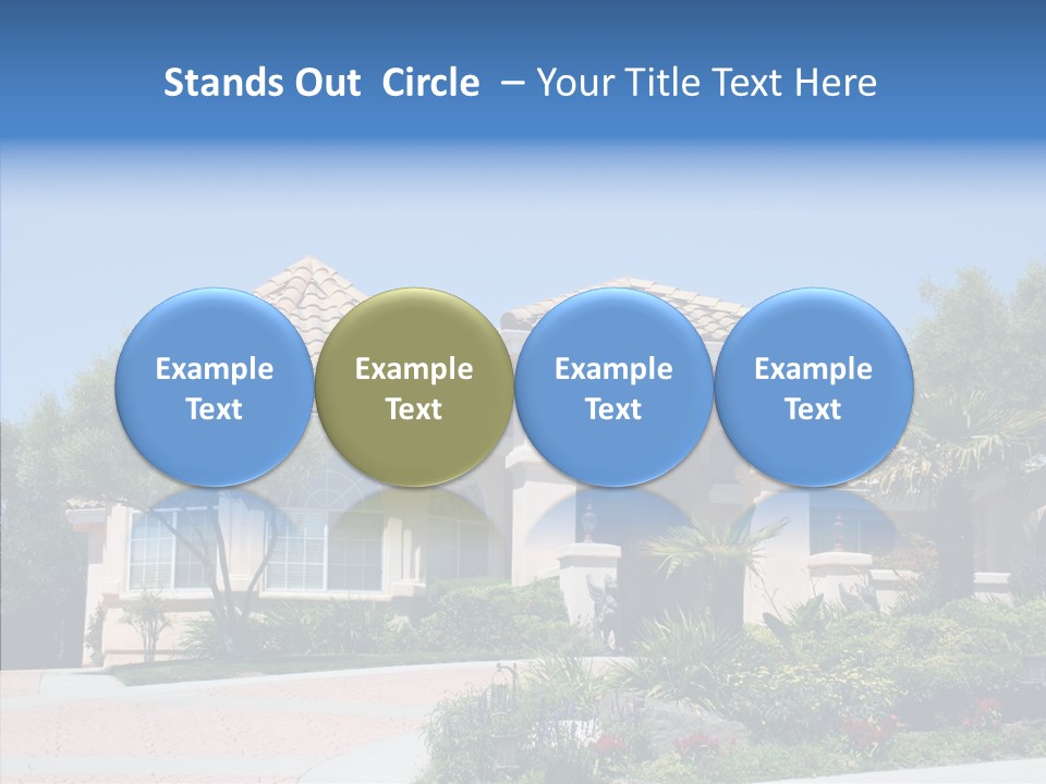 Outside Flowers Nice PowerPoint Template