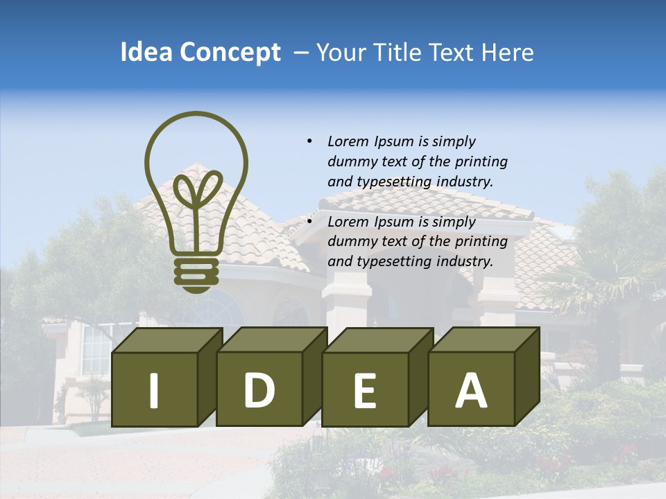 Outside Flowers Nice PowerPoint Template