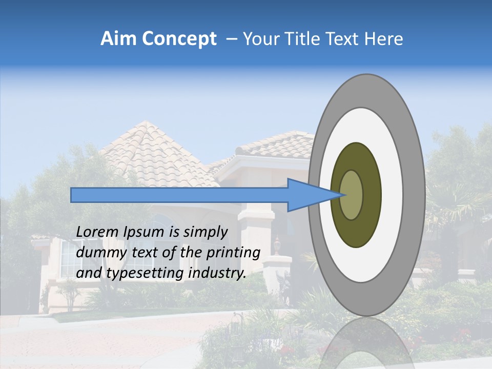 Outside Flowers Nice PowerPoint Template