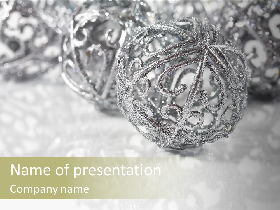 Celebrate December Decorated PowerPoint Template