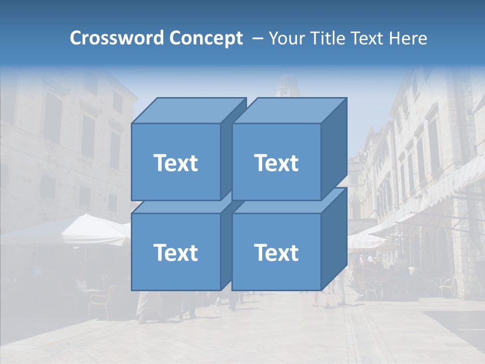 Croatia Brown Center PowerPoint Template