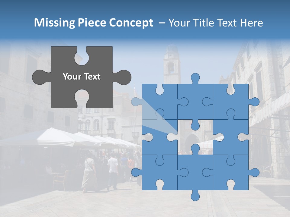 Croatia Brown Center PowerPoint Template