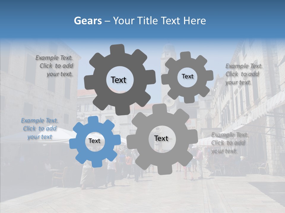 Croatia Brown Center PowerPoint Template