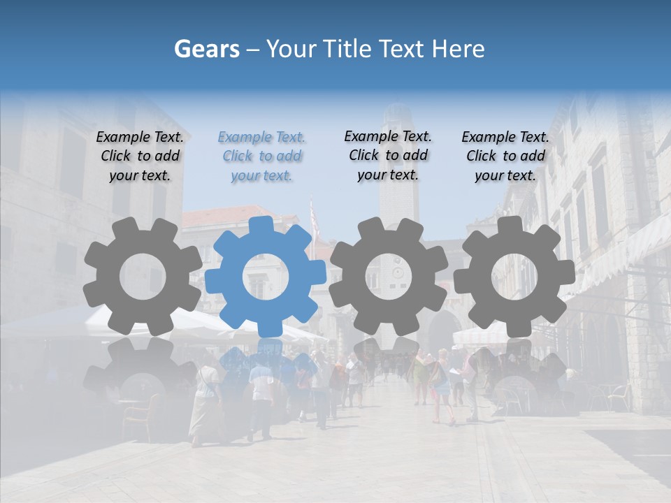 Croatia Brown Center PowerPoint Template