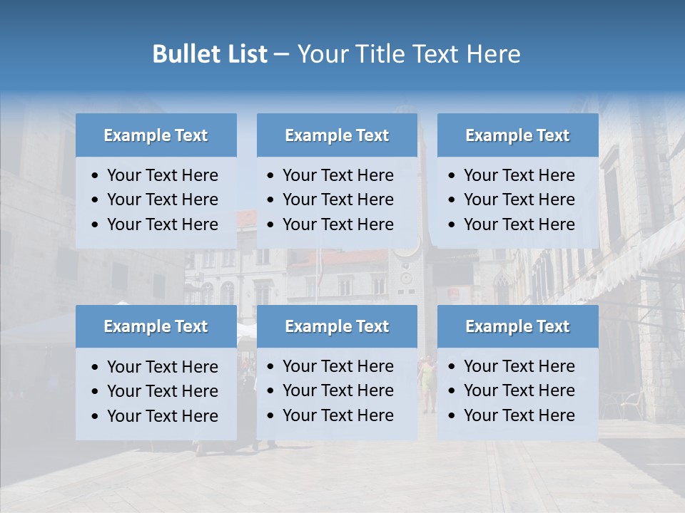 Croatia Brown Center PowerPoint Template