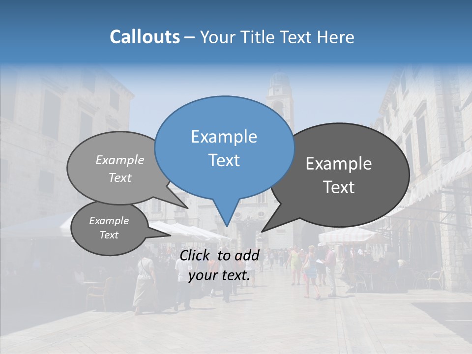 Croatia Brown Center PowerPoint Template
