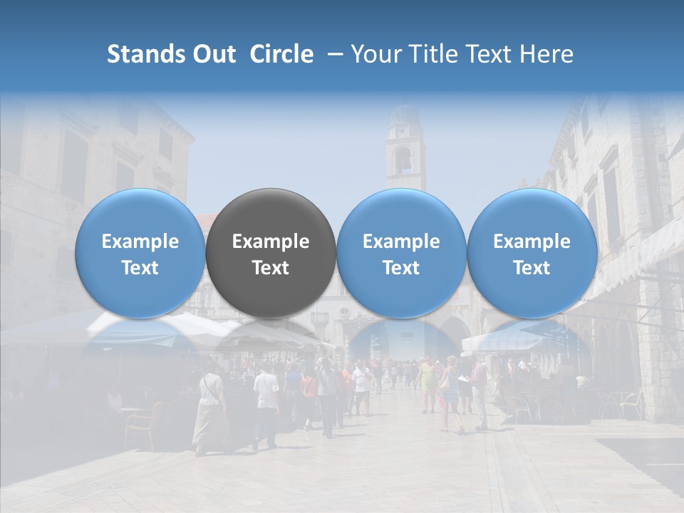 Croatia Brown Center PowerPoint Template