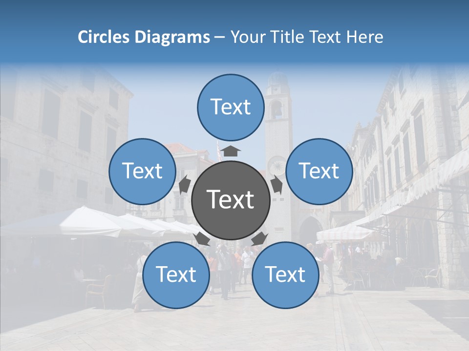Croatia Brown Center PowerPoint Template