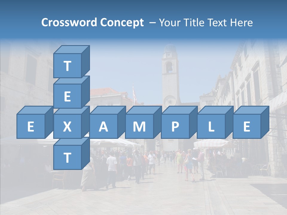 Croatia Brown Center PowerPoint Template