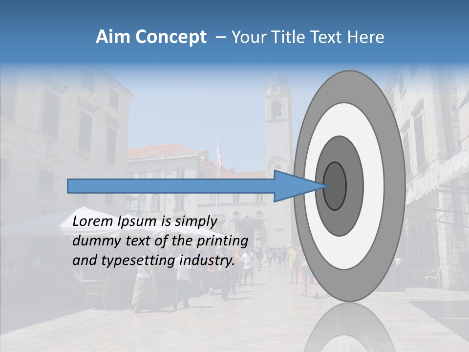 Croatia Brown Center PowerPoint Template