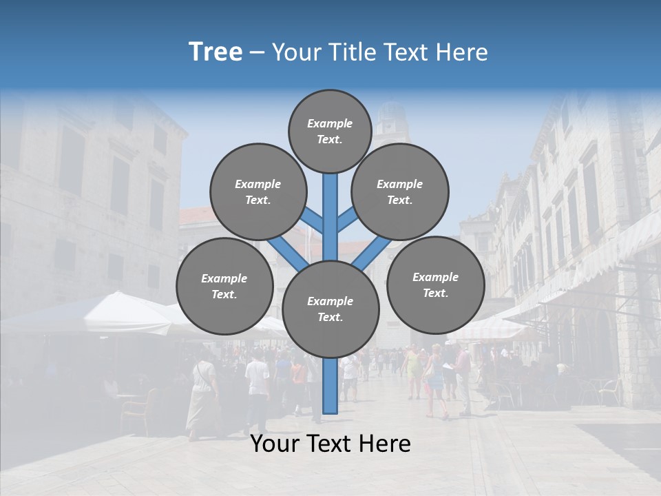 Croatia Brown Center PowerPoint Template