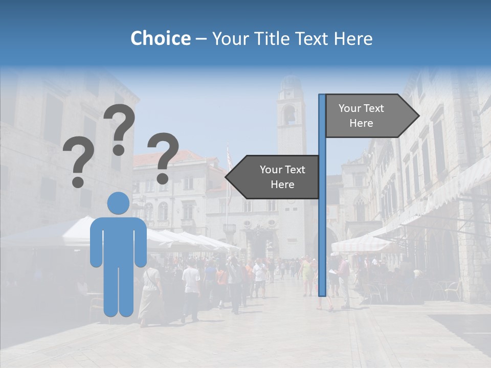Croatia Brown Center PowerPoint Template