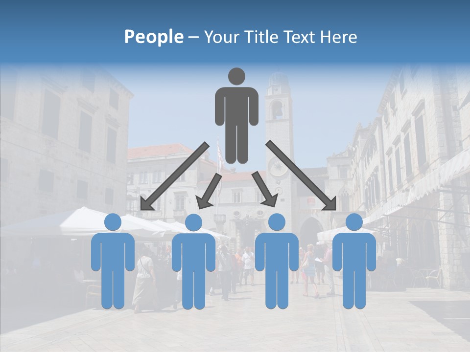 Croatia Brown Center PowerPoint Template