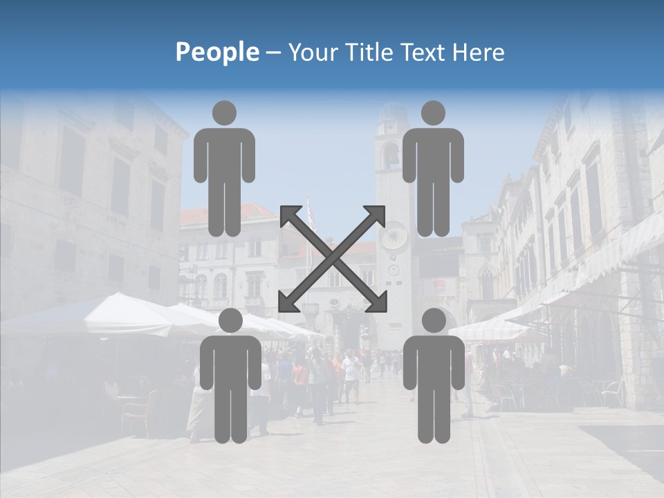 Croatia Brown Center PowerPoint Template