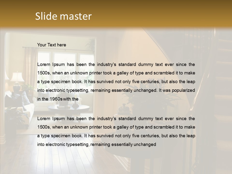 View Comfortable Vitality PowerPoint Template