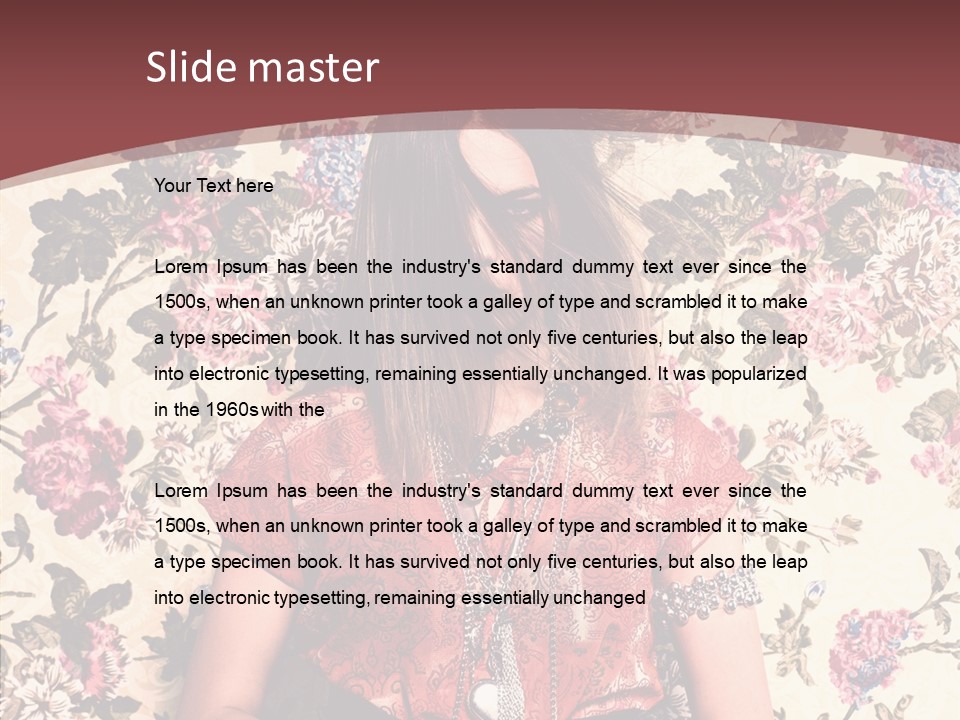 Ring Lips Y PowerPoint Template