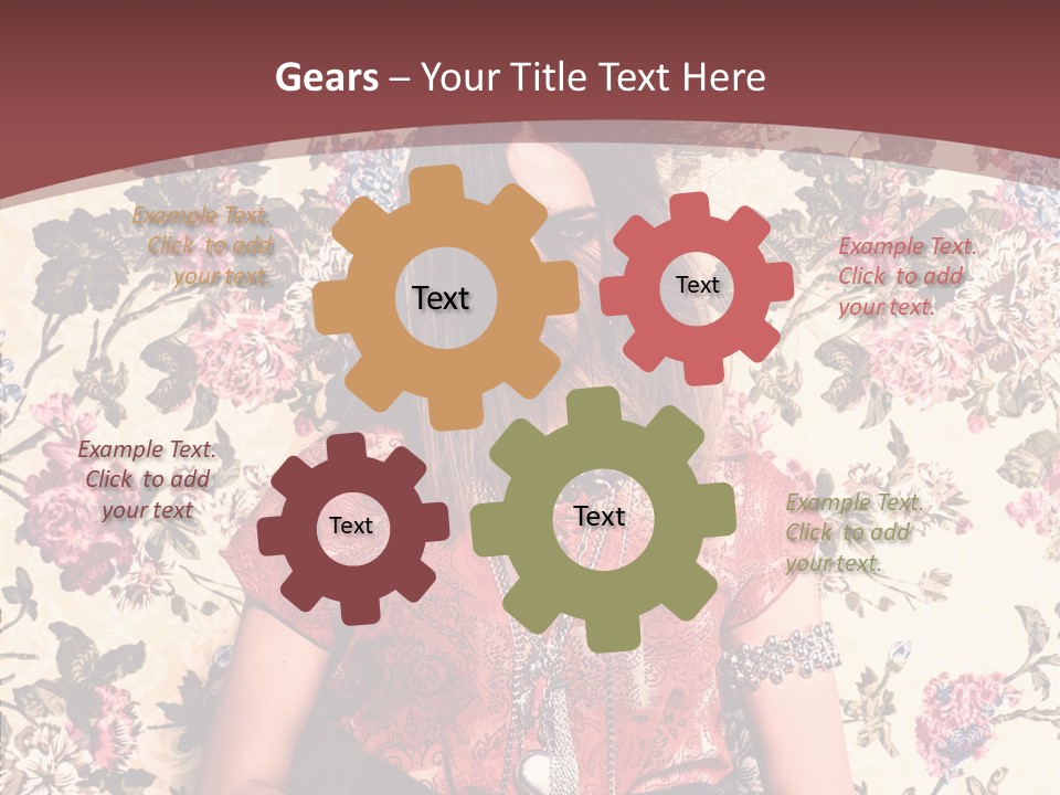 Ring Lips Y PowerPoint Template