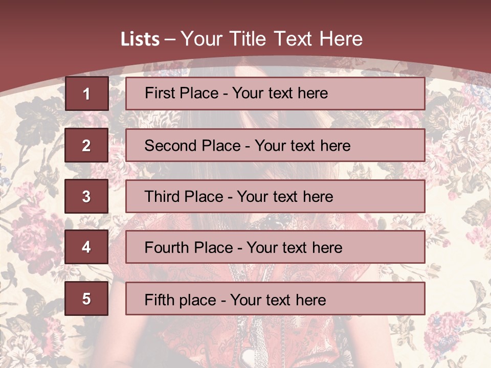 Ring Lips Y PowerPoint Template