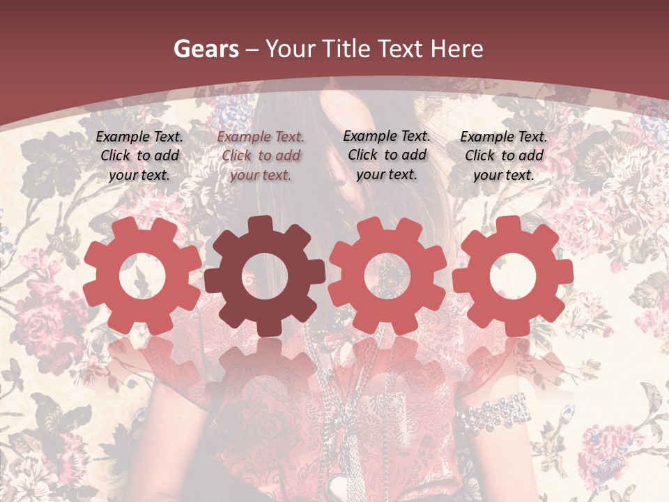 Ring Lips Y PowerPoint Template