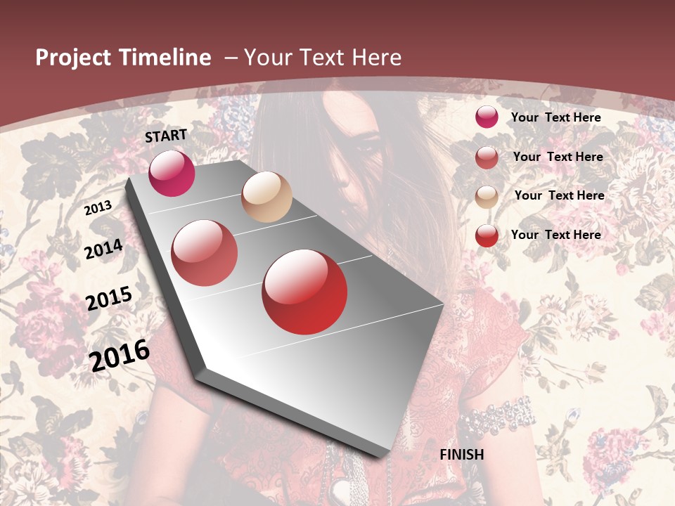 Ring Lips Y PowerPoint Template