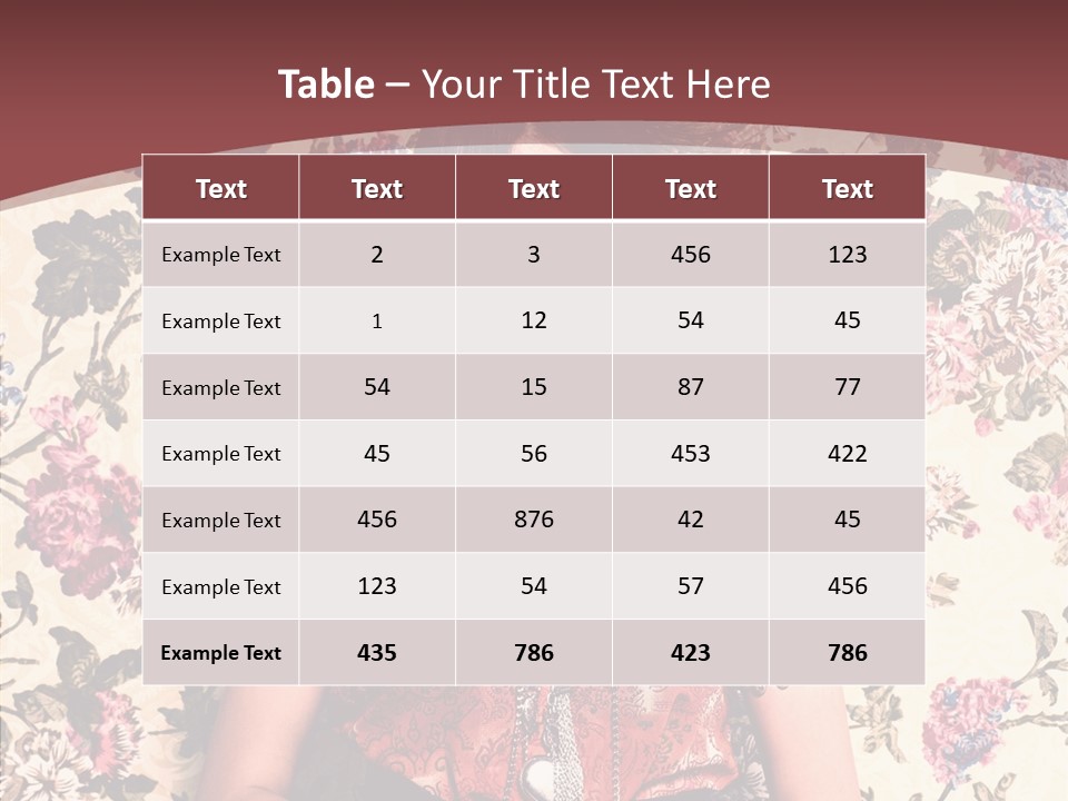 Ring Lips Y PowerPoint Template