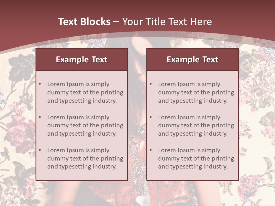 Ring Lips Y PowerPoint Template