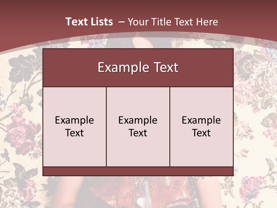 Ring Lips Y PowerPoint Template