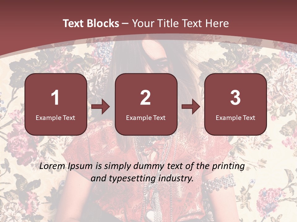 Ring Lips Y PowerPoint Template