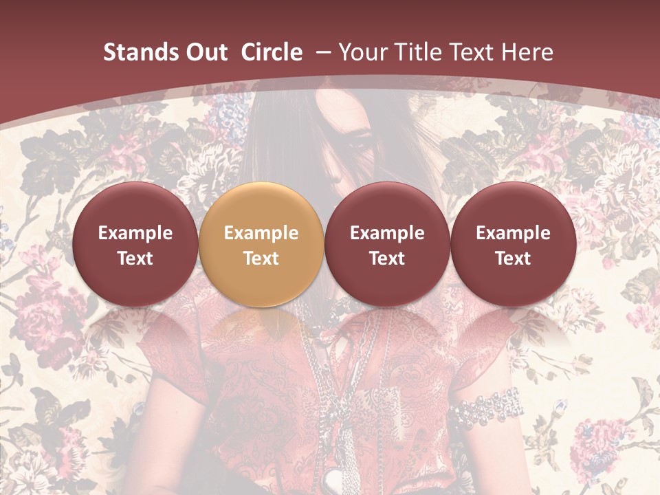 Ring Lips Y PowerPoint Template