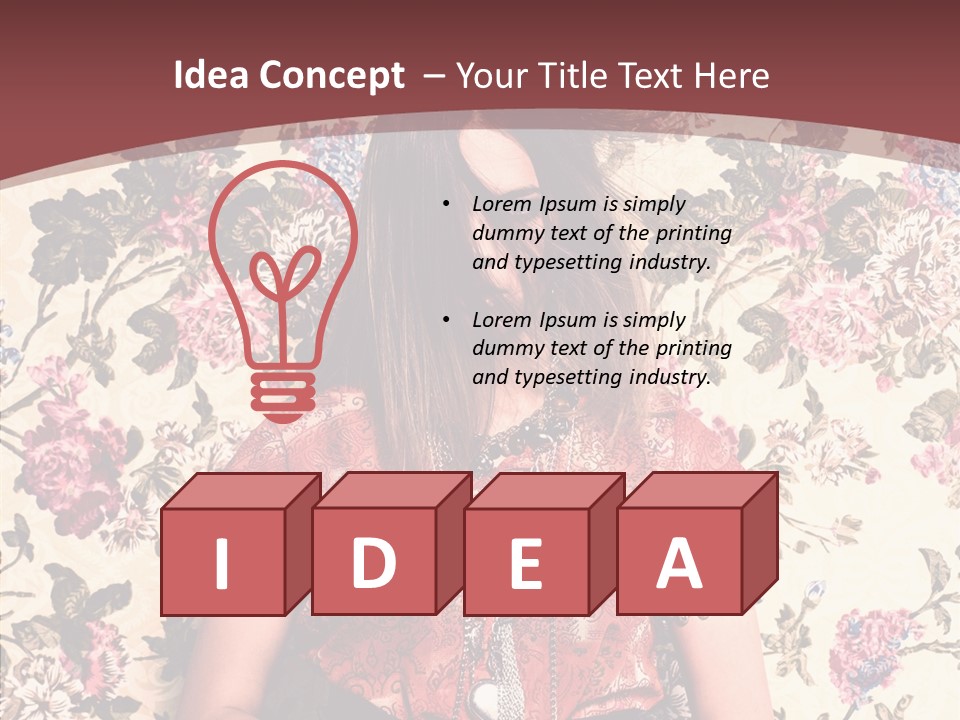 Ring Lips Y PowerPoint Template