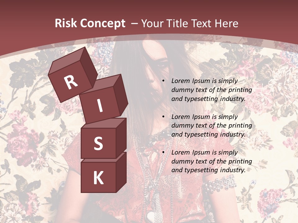 Ring Lips Y PowerPoint Template