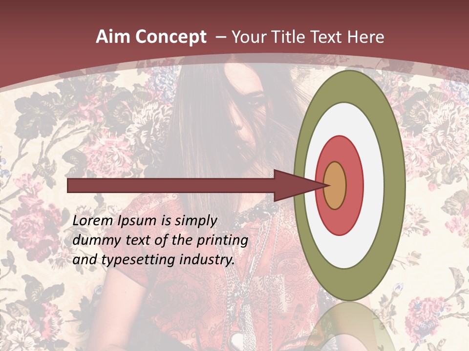 Ring Lips Y PowerPoint Template
