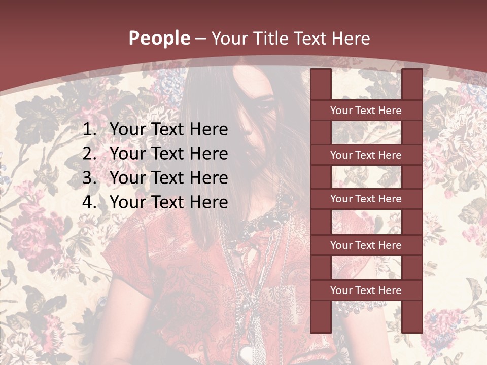 Ring Lips Y PowerPoint Template